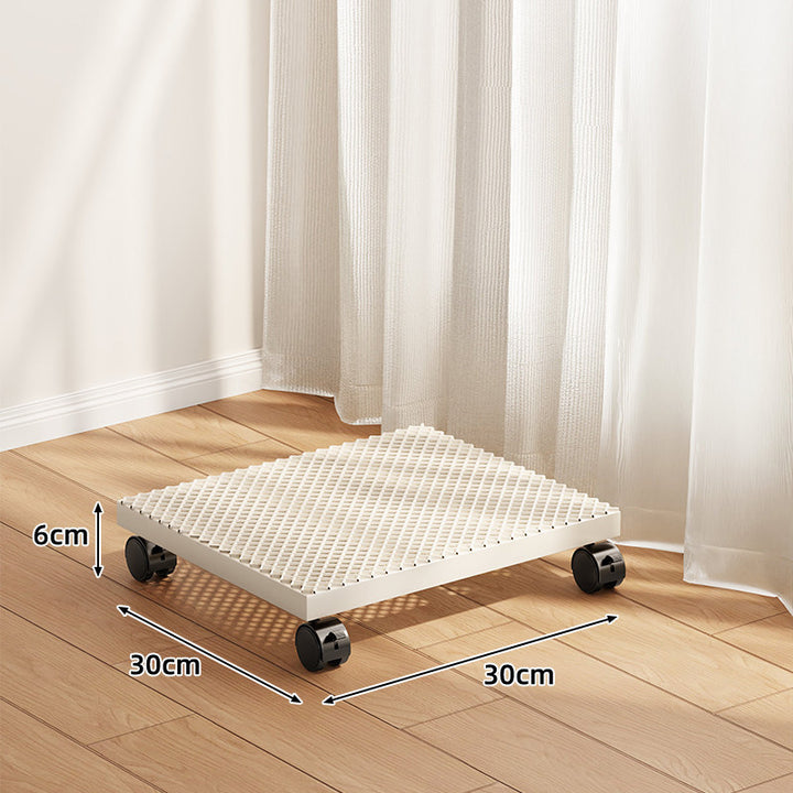 Low-Profile Round Plant Pot Dolly with 360° Swivel Casters