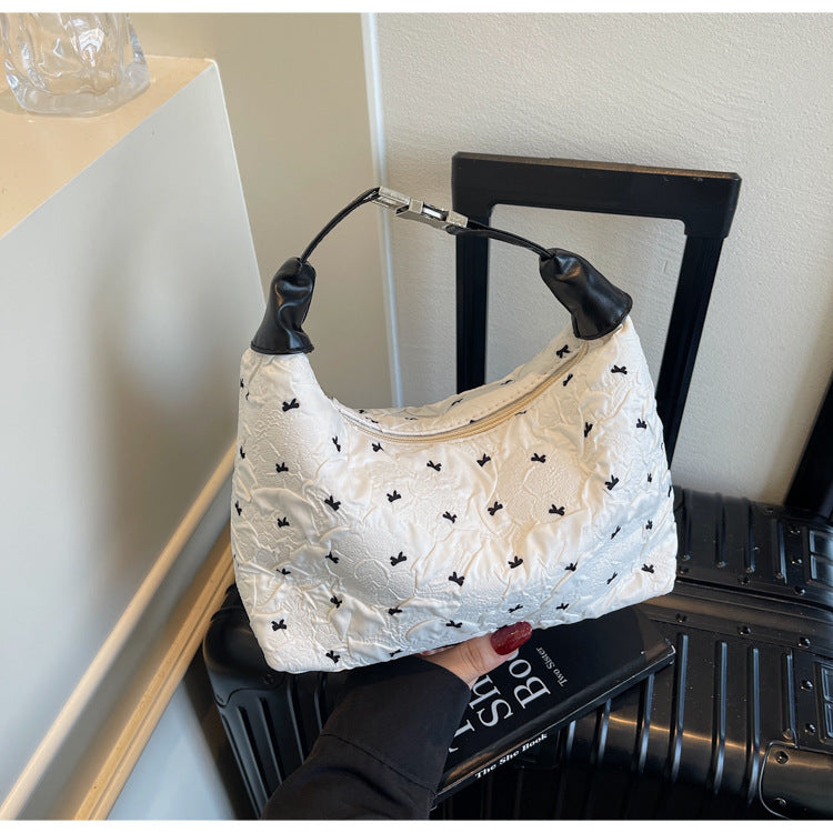 Quilted Floral Shoulder Handbag Stornfield