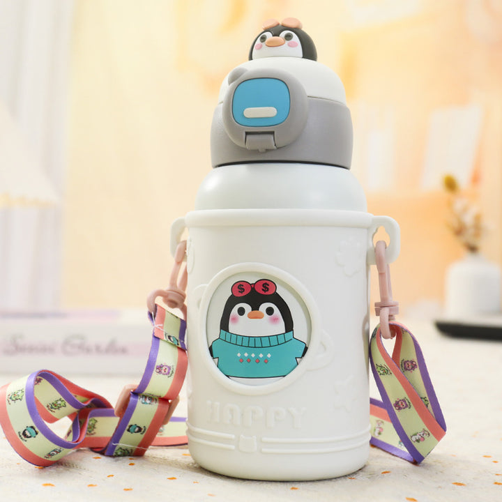 Women's Insulated Water Bottle with Creative Animal Designs and Ergonomic Carrying System Stornfield