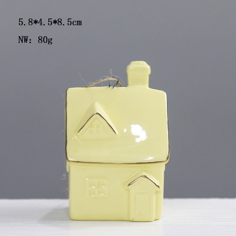 Ceramic House-Shaped Decorative Stornfeild