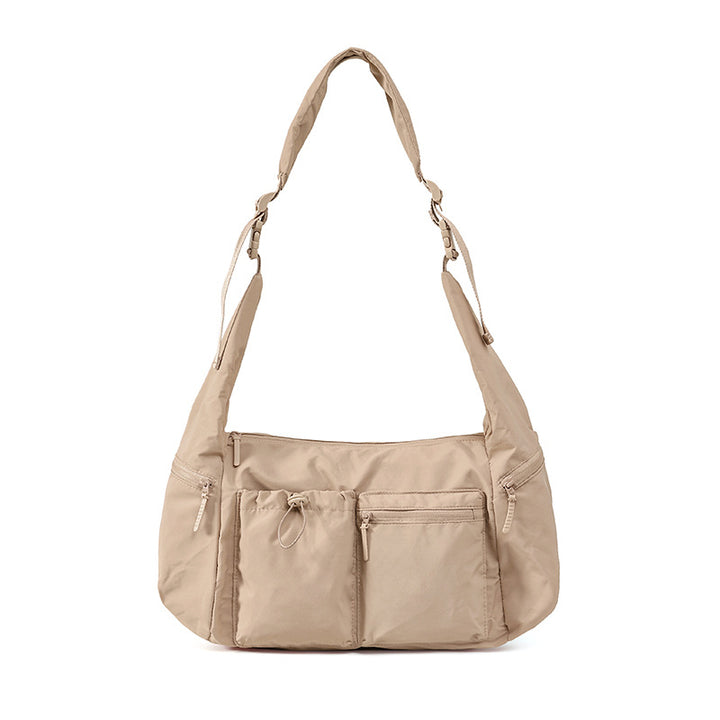 Spacious Multi-Pocket Utility Shoulder Bag