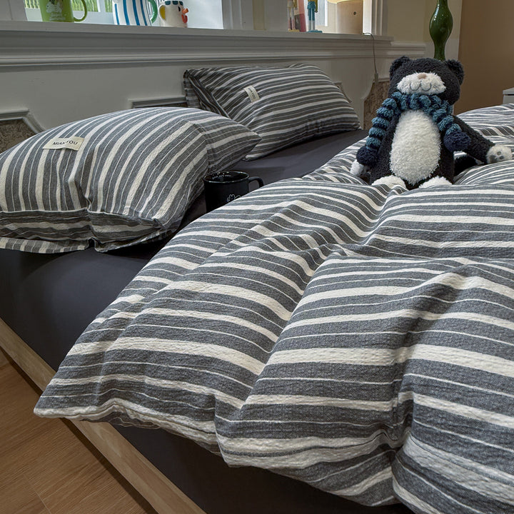Cozy Plaid Duvet Cover Set