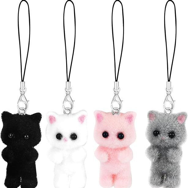 Cat-Themed Charms Keychain Set Stornfield