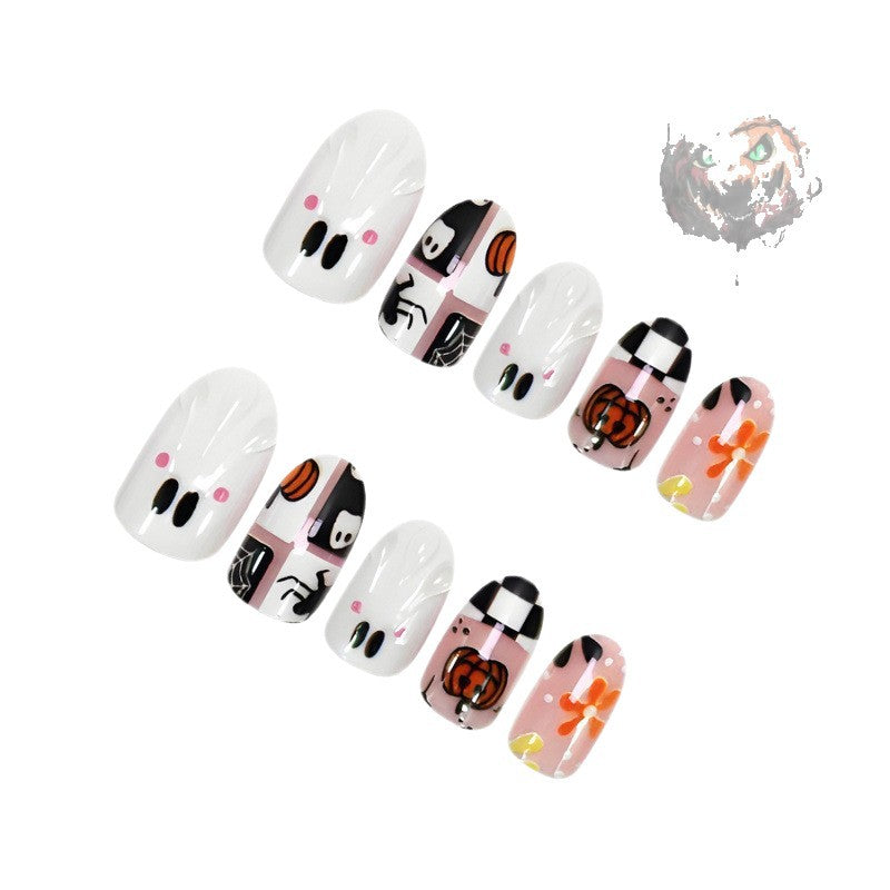 Halloween-Themed Decorative Press-On Nail Set 1790738710