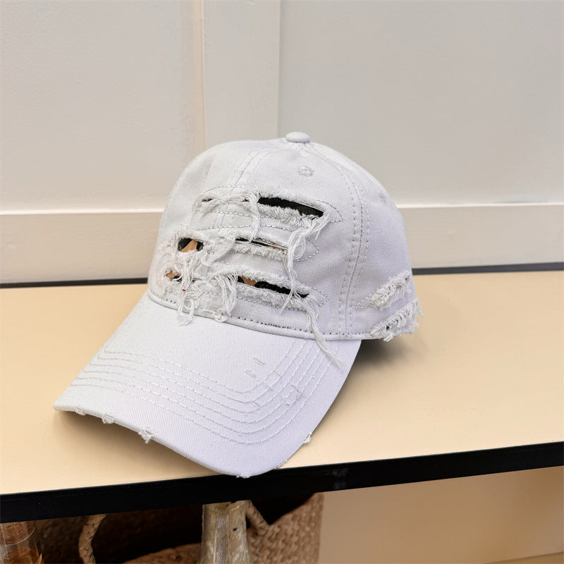 Men's Distressed Denim Baseball Cap Stornfield