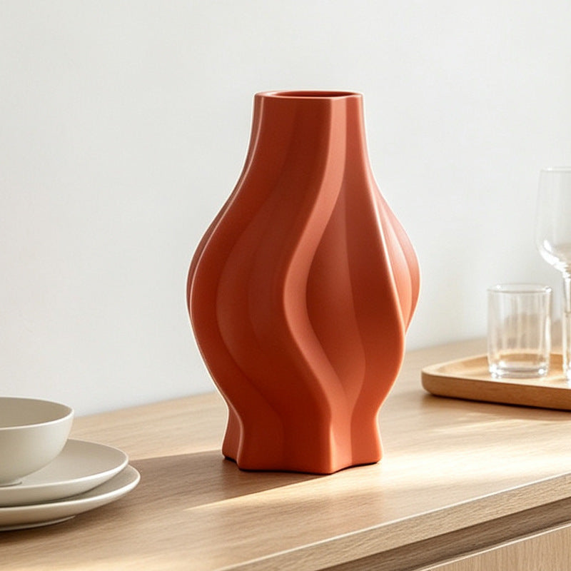 Wave-Designed Decorative Vase Stornfeild