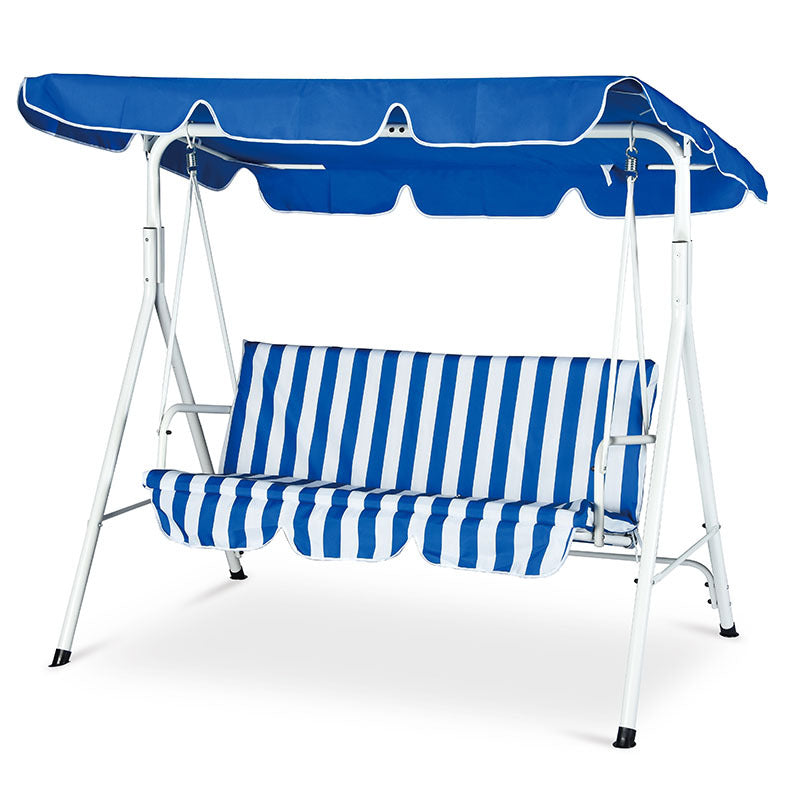 Roomy outdoor canopy swing bench with adjustable canopy Stornfield