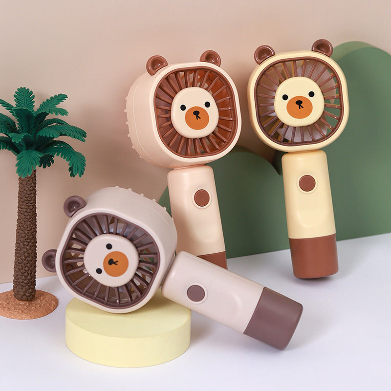 Women Portable Hand Fan in Bear Design Stornfield