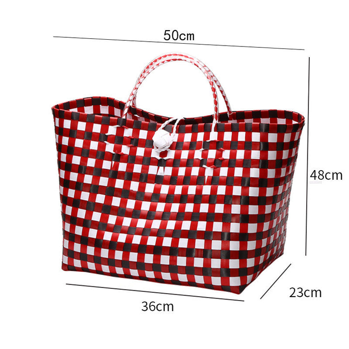 Large Capacity Woven Shopping Tote Stornfield