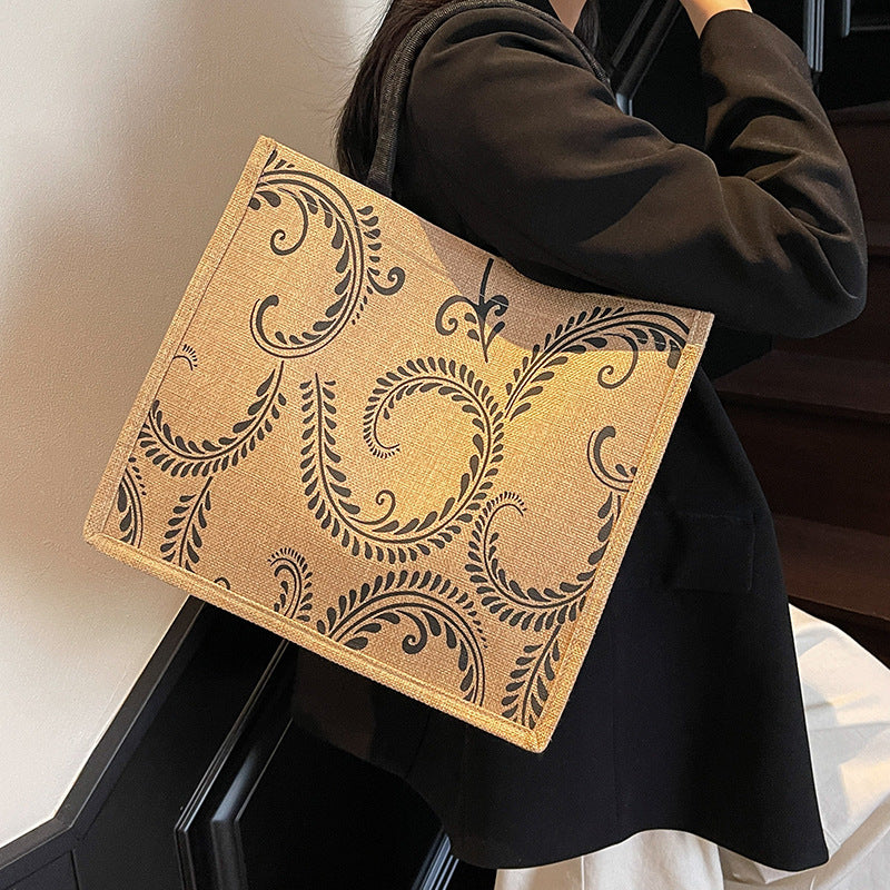 Elegantly Designed Linen Tote Bag
