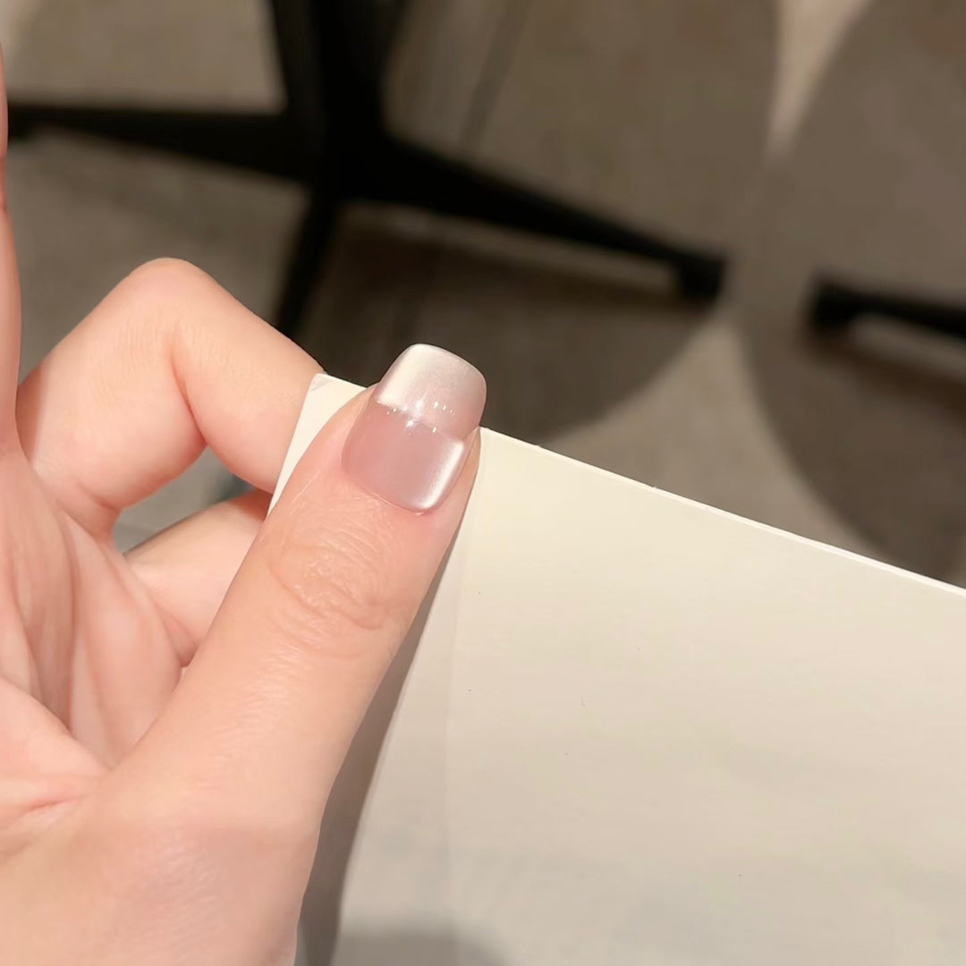 Elegant French Tip Design Press-On Nail Set Stornfield