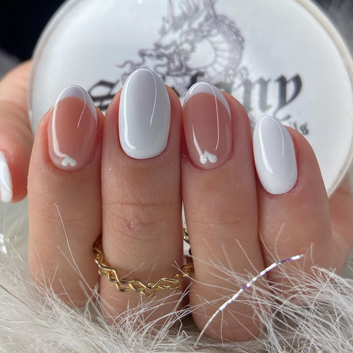 Artificial nail set with creative heart design Stornfield