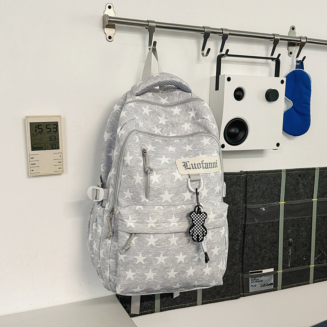 Casual Star-Patterned Backpack Stornfield 1791205638