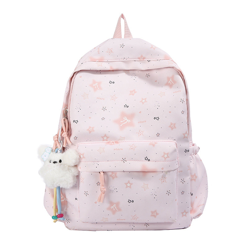 Playful Star-Themed School Backpack