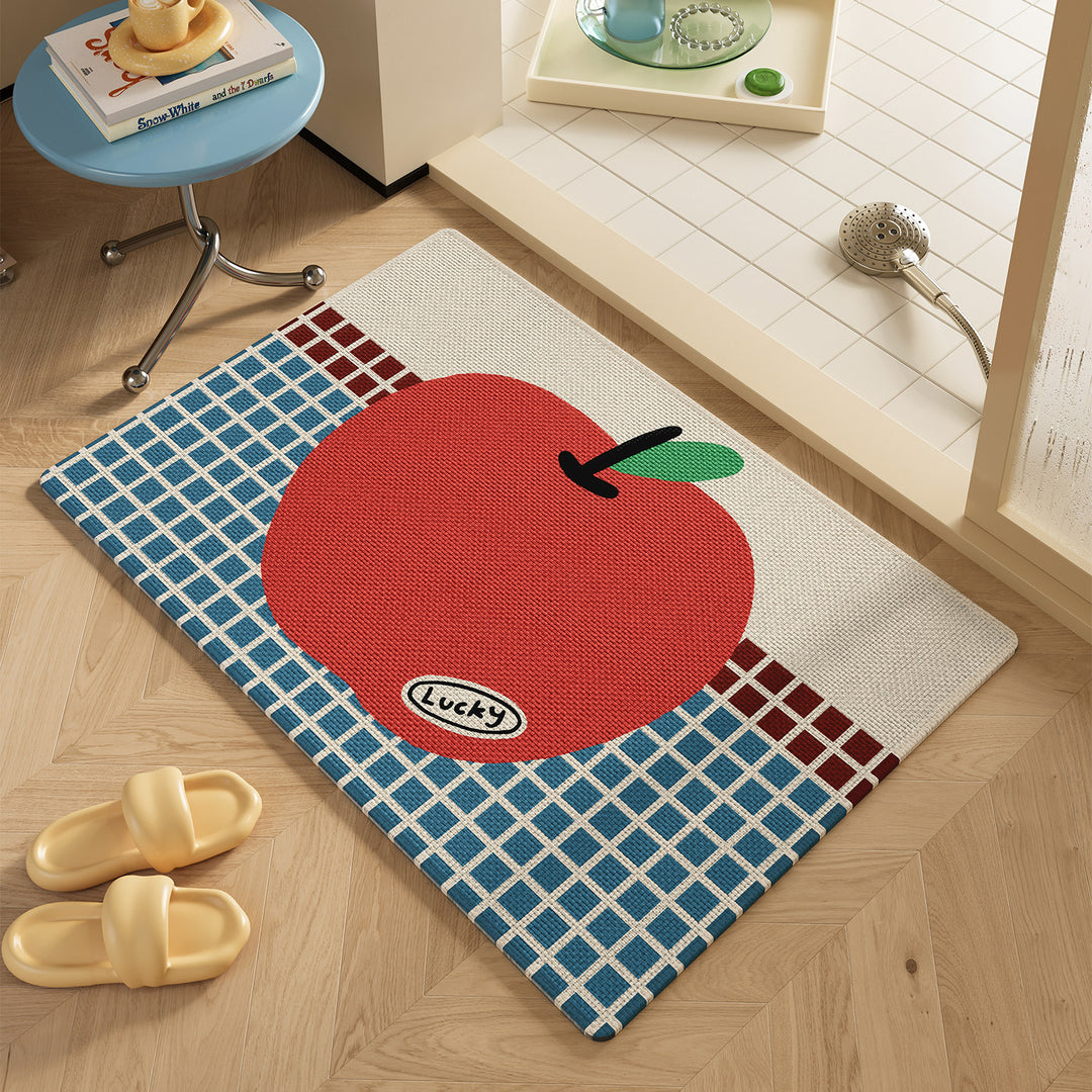 Cute Bunny-Themed Decorative Floor Mat