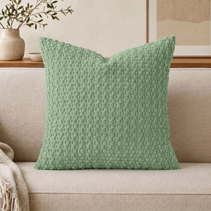 Decorative Textured Chenille Throw Pillow Cover