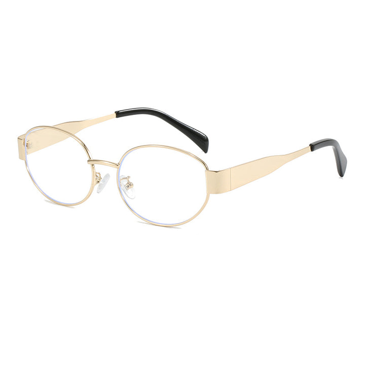 Oval sunglasses with elegant metal frame Stornfield