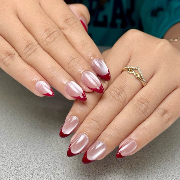 Noble Stiletto Fake Nails with Glossy Finish and Gradient Stornfield