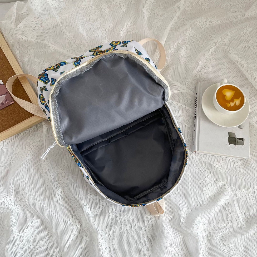 Artistic Butterfly Print Backpack Stornfield