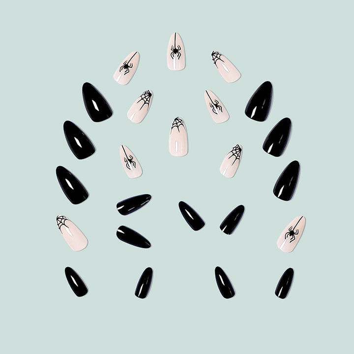 Artistic nail art with spider motif Stornfield