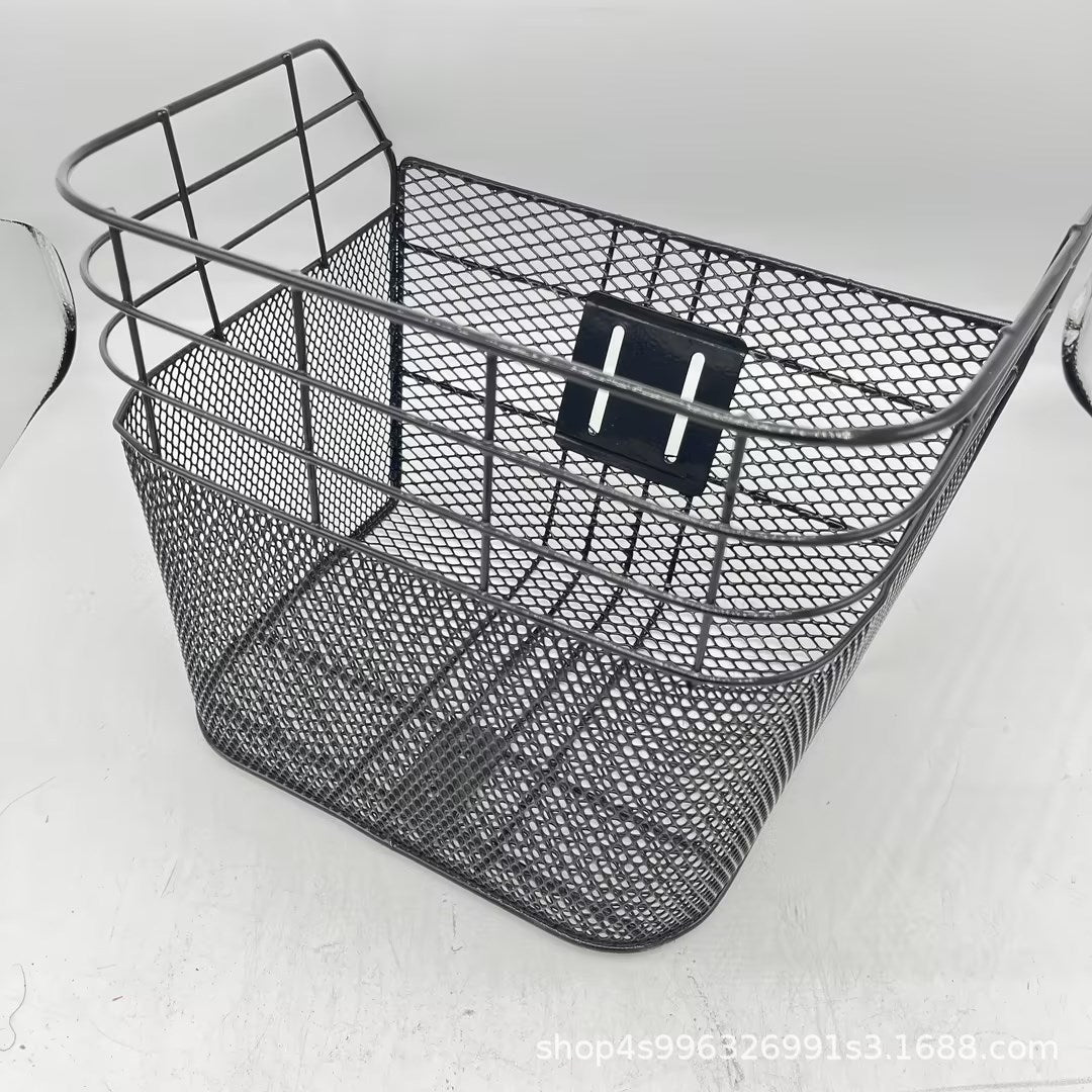 removable mesh front bicycle basket with quick-release mount Stornfield