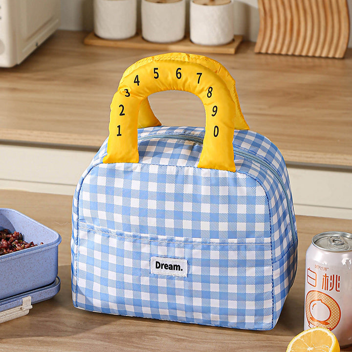 Insulated Lunch Bag with Colorful Handles Stornfield
