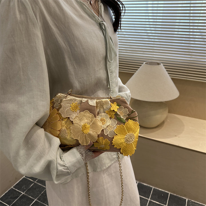 Floral Embroidered Handbag