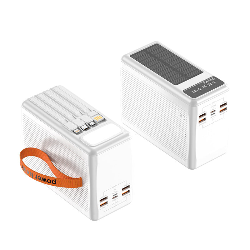 Solar Power Bank with Multifunctional USB Connections and Digital Charge Level Indicator Stornfield