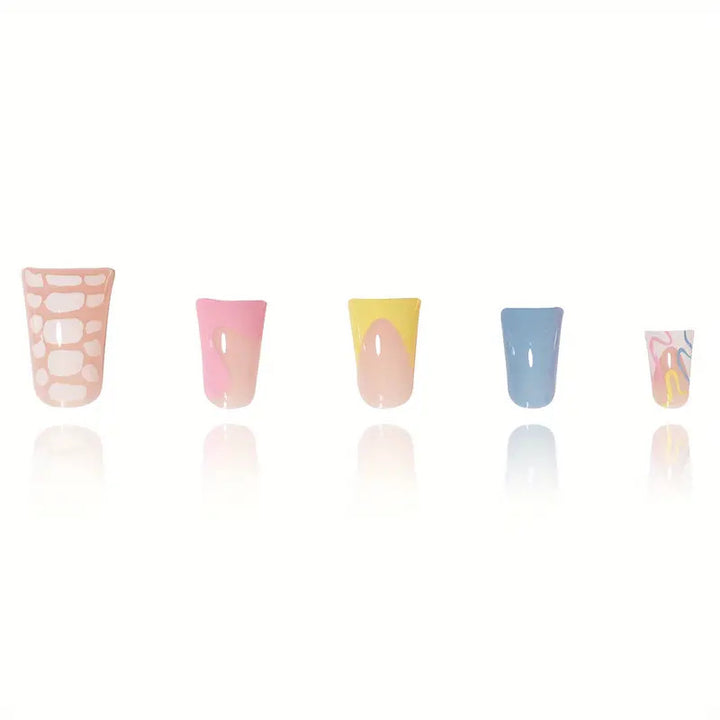Creative Drip Effect Press-On Nails Stornfield