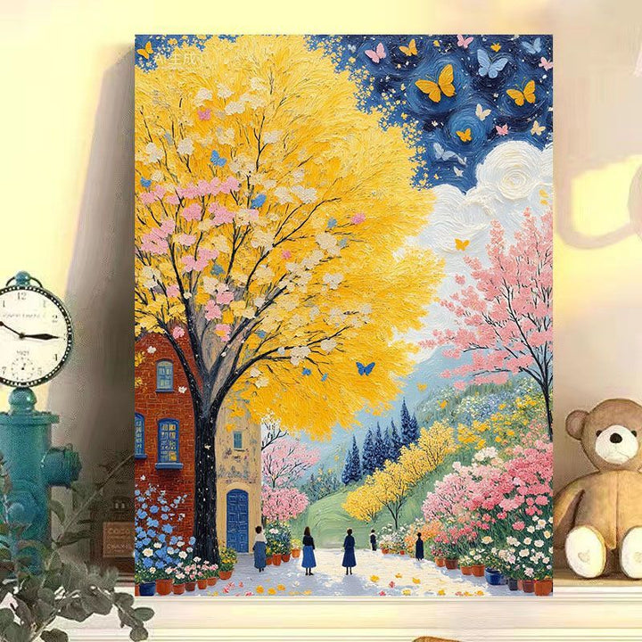 Scenic Autumn Landscape Canvas Art Print Stornfield