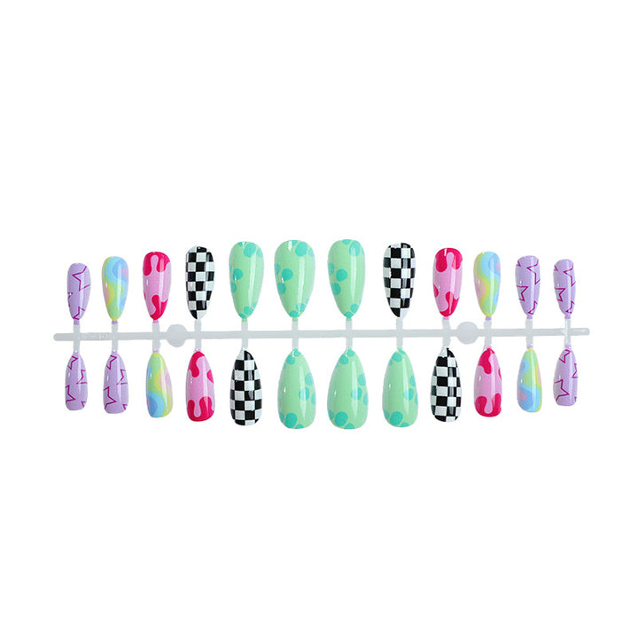 Artistic Abstract Press-On Nail Art Stornfield