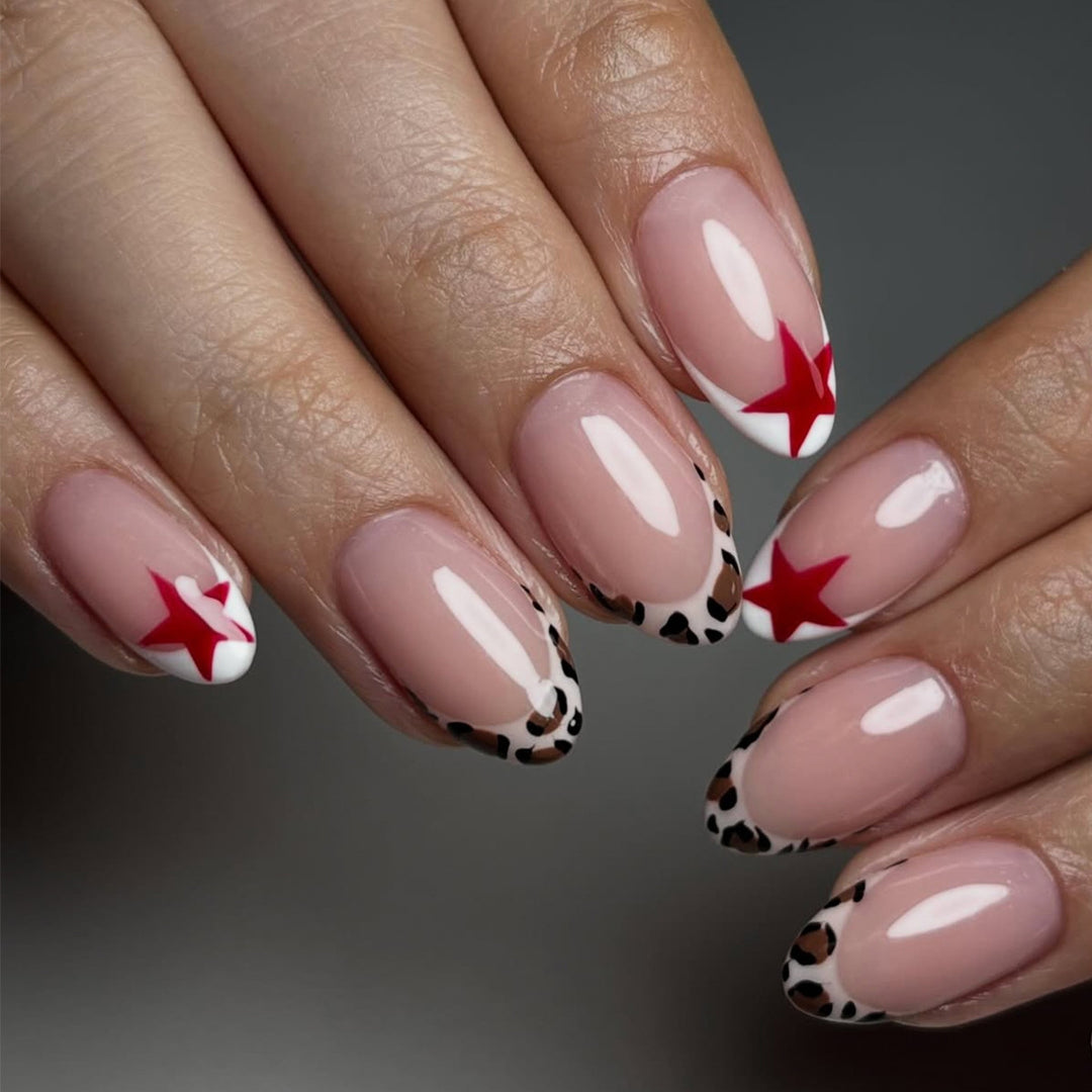 Chic Star and Animal Print Nail Art Set Stornfield