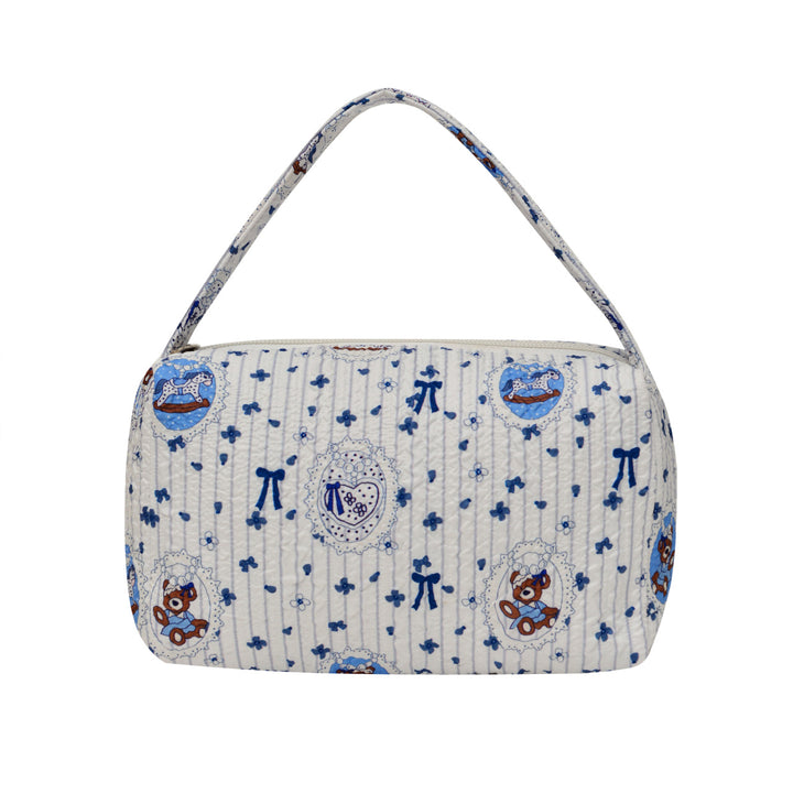 WoCharming Quilted Travel Cosmetic Bag Stornfield
