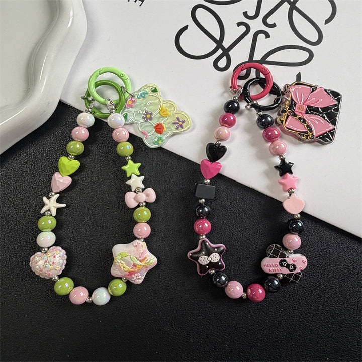 Decorative Beaded Charm Keychain Stornfield 1790135826