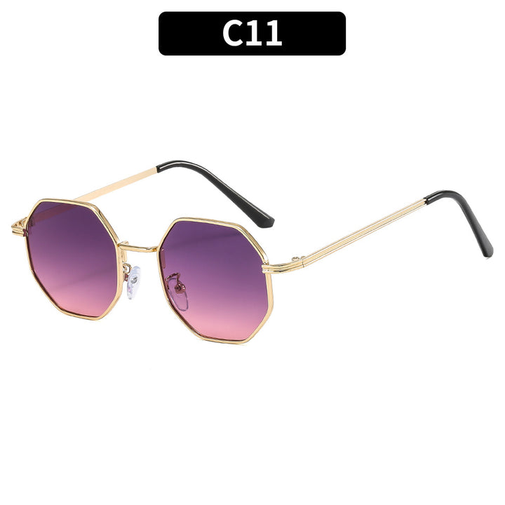 Elegant Octagonal Frame Sunglasses