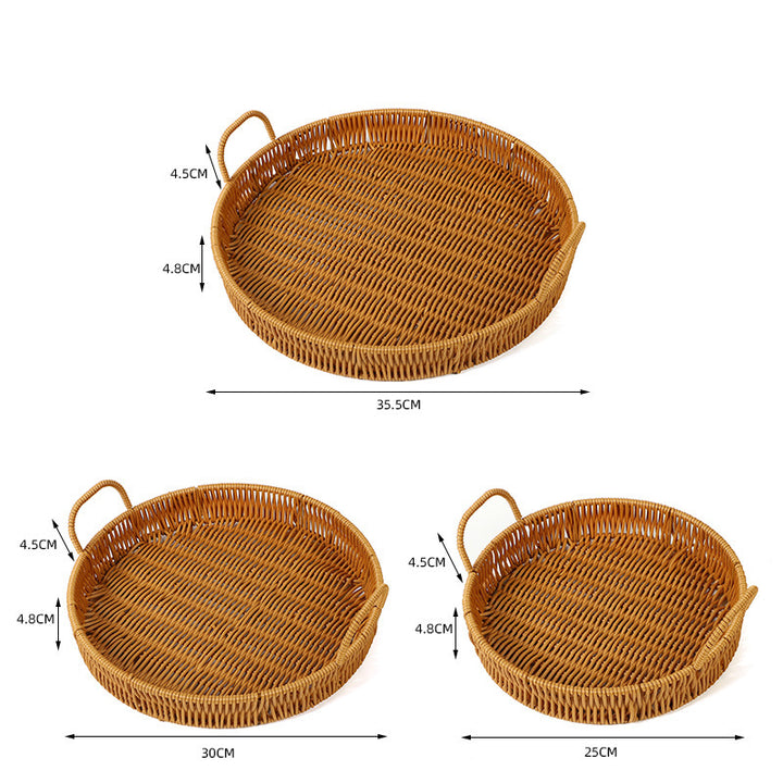 Round Woven Serving Tray Stornfield