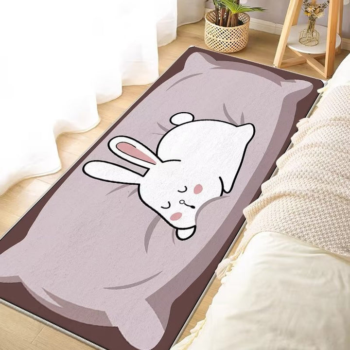 Fun Cartoon Cat-Themed Area Rug