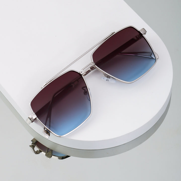 Women's oversized sunglasses with elegant metal frame Stornfield