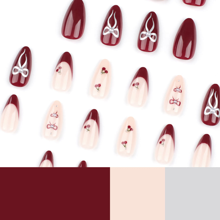 Glamorous stiletto nails with delicate accents Stornfield