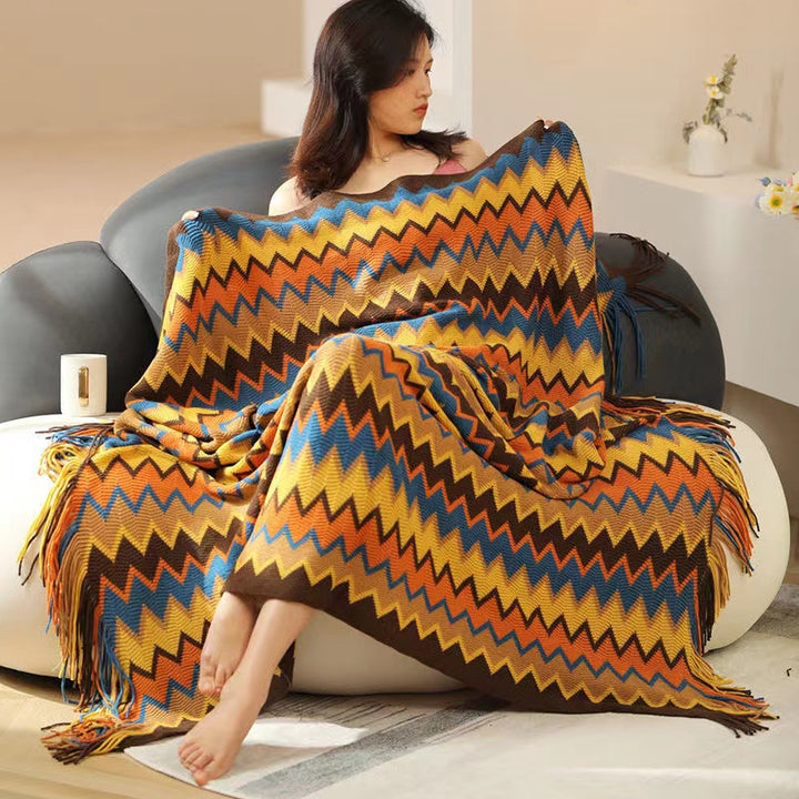 Cozy Knit Throw Blanket