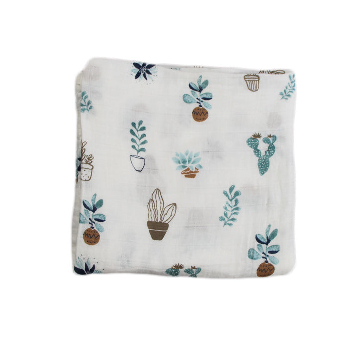 Cotton Muslin Baby Blanket with Heart Pattern Stornfield