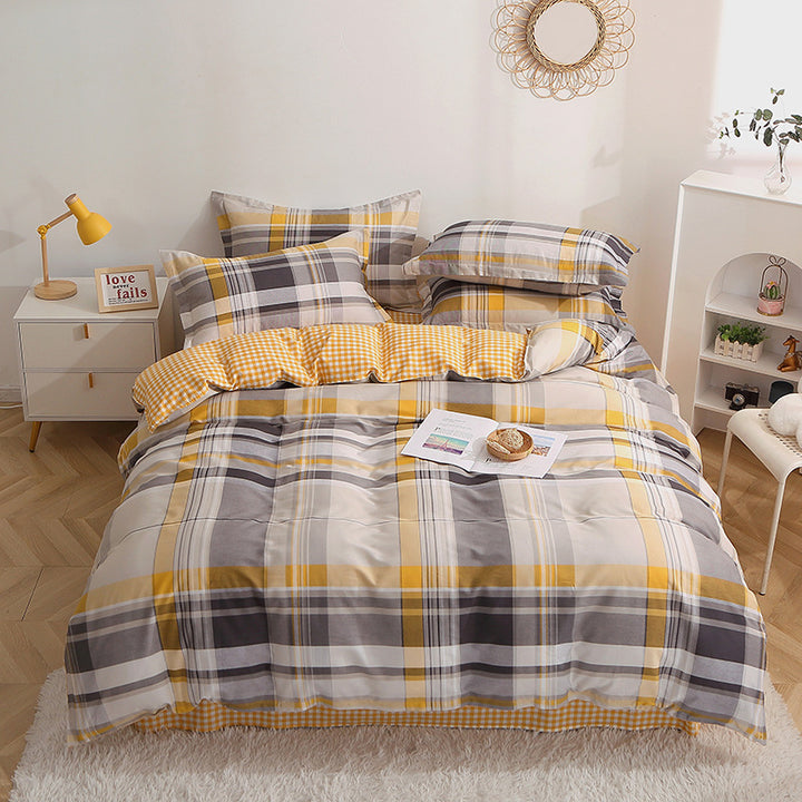 Checked Pattern Bedding Set