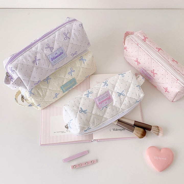 Quilted Pencil Case with Zipper Stornfield