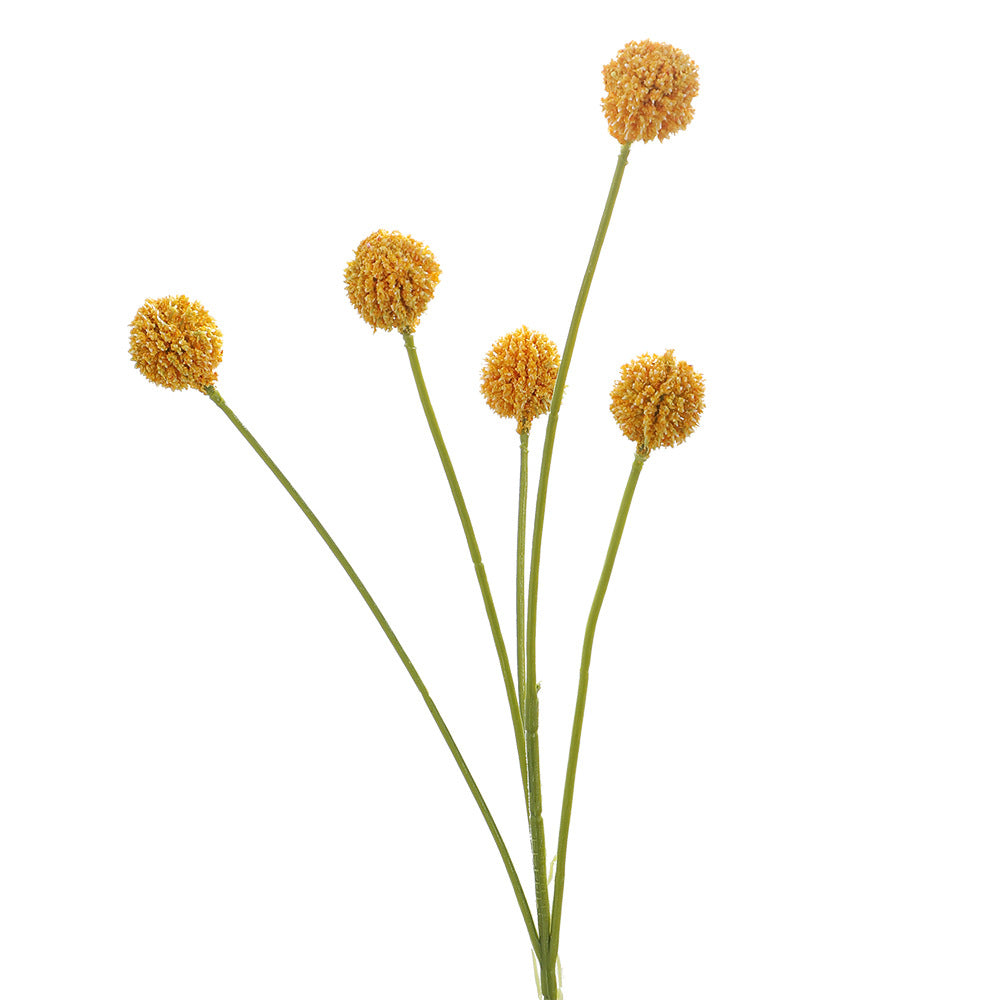 Artificial flower stem with detailed blooms