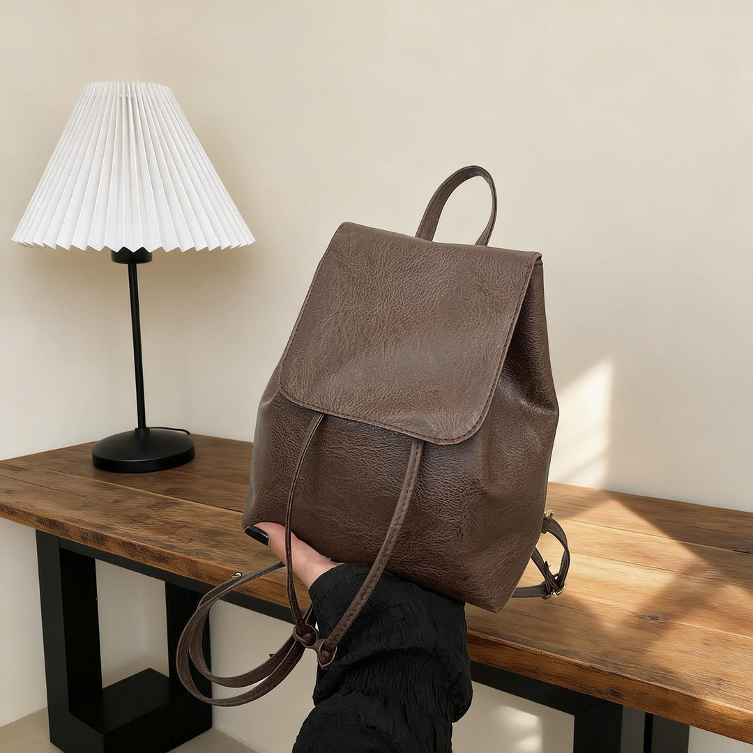 Cute Cat-Themed Faux Leather Backpack Stornfield