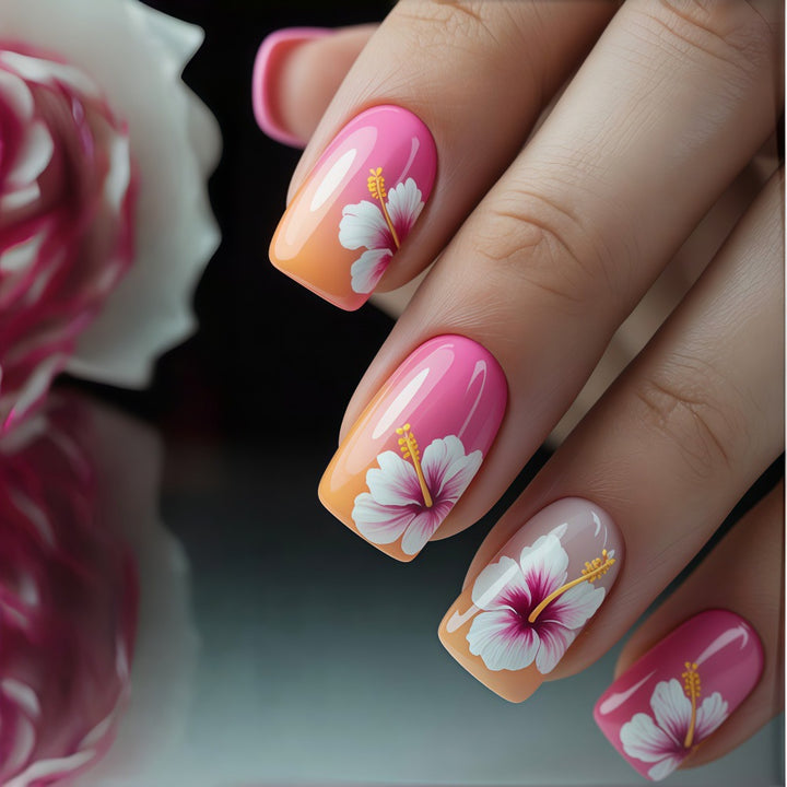 Floral Artificial Nails Stornfield