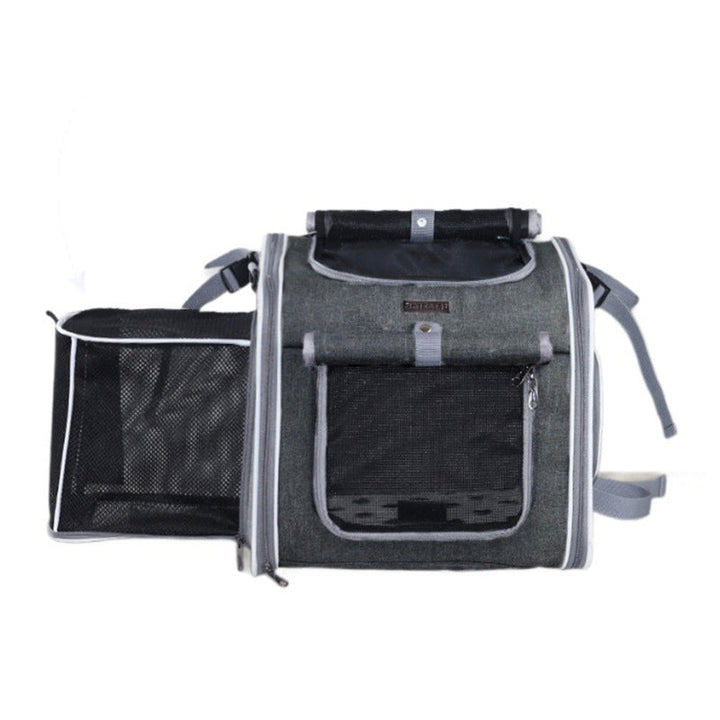 ventilated bike front pet carrier backpack with reinforced frame Stornfield