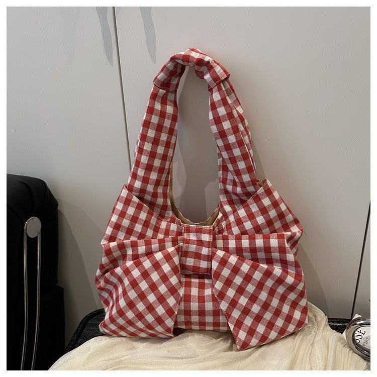 Bow Accent Fabric Tote Bag Stornfield