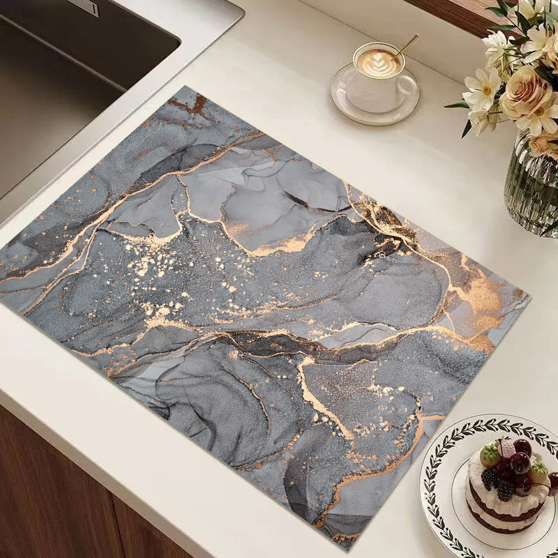 Abstract Geometric Kitchen Mat Stornfield