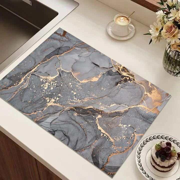 Abstract Geometric Kitchen Mat Stornfield